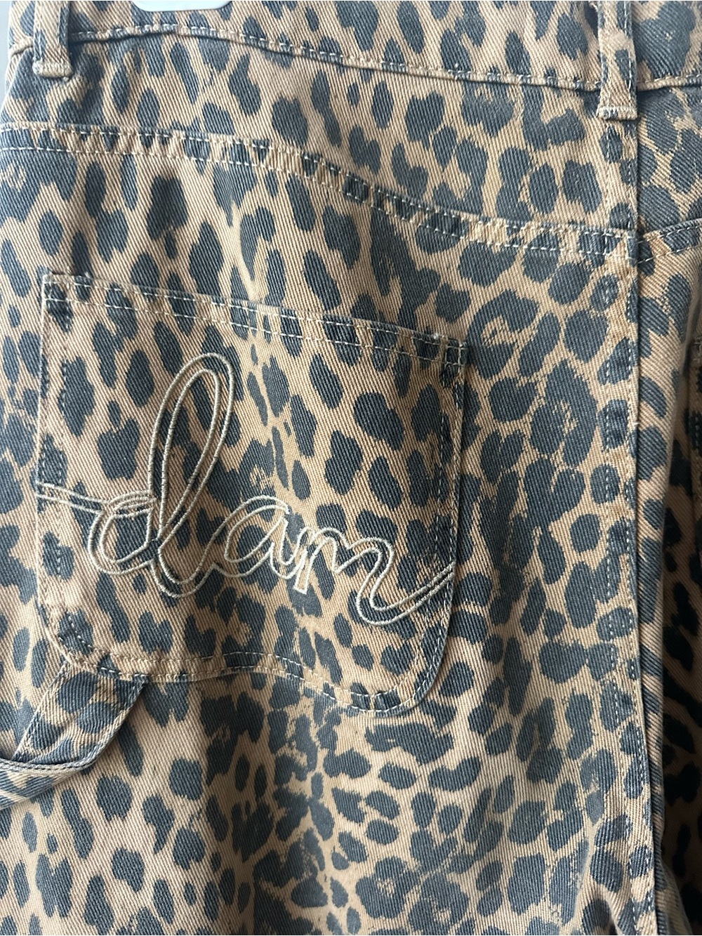 Damson Madder Dion Jeans, Leopard, UK14/US12 - Picture 8 of 9